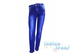 Мягкие джинсы-стрейч для девочек, арт. I33022.