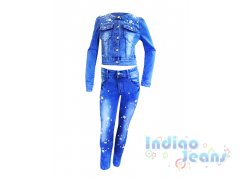 Нежный джинсовый костюм для девочек, арт. I33036-8/I33036.
