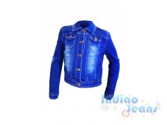 Классическая джинсовка синего цвета для девочек, арт. I33194-8.