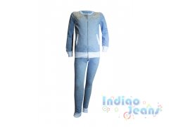 Стильный трикотажный костюм для девочек, арт.599111/599112.