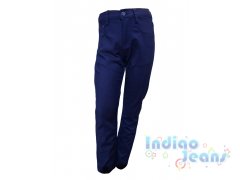 Синие брюки из немнущейся ткани, для мальчиков, арт. AN9002.