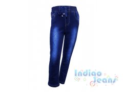 Утепленные джинсы для мальчиков на мягкой резинке, арт. М12608.