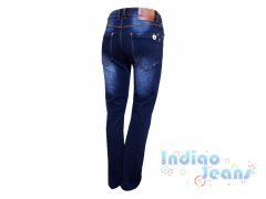 Темно-синие джинсы-стрейч , для мальчиков, арт. BY1841.