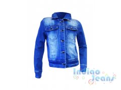 Стильная джинсовая куртка для девочек, арт. I33607-8.