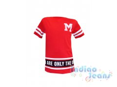 Стильная красная футболка для мальчиков, арт. 022053.