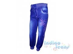 Стильные утепленные джинсы для девочек, арт. I8116.