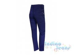 Синие немнущиеся брюки-стрейч для мальчиков, арт. BY8269.