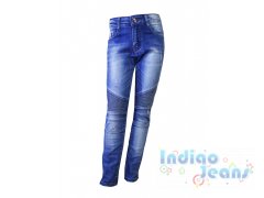 Стильные зауженные джинсы модной варки для мальчиков, арт. HS920.