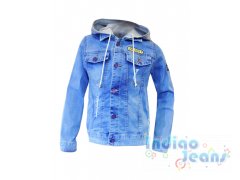 Джинсовая куртка с капюшоном, для мальчиков, арт. М12773-8.