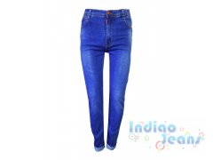 Зауженные джинсы с отворотами, для мальчиков, арт.   М13180.