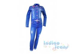 Стильный джинсовый костюм для девочек, арт. I33736-8/I33736.
