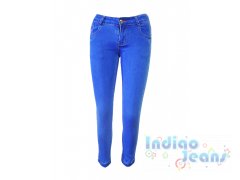 Укороченные голубые джинсы для девочек, арт. I33121.