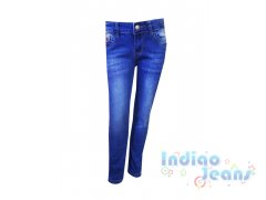 Джинсы-стрейч для девочек, арт. 60263-В.