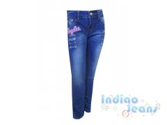 Джинсы-стрейч  для девочек, арт. 878-В.