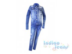 Стильный джинсовый костюм со звездами, для девочек, арт. I33561-8/I33561.