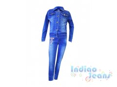 Практичный джинсовый костюм для девочек, арт.  I33564-8/I33564.