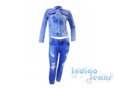 Интересный джинсовый костюм для девочек, арт.  I33564-8/I33564.