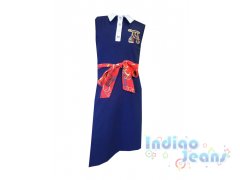 Стильное синее  летнее платье, арт. 700909.