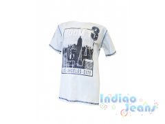 Удлиненная белая футболка , арт. 180134.