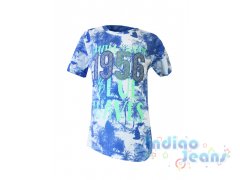 Яркая летняя футболка с молнией с боку, для мальчиков, арт. 180115.