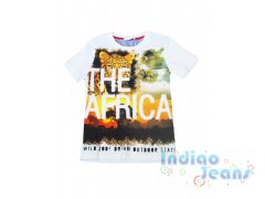 Белая футболка с принтом, арт. 610210А.