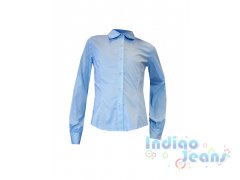 Голубая блузка с длинными рукавами, арт. К701605.