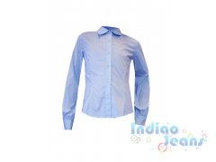 Серо-синяя блузка с длинными рукавами, арт. К701605.