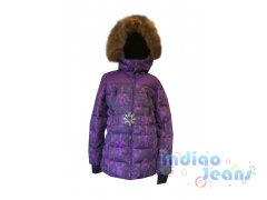 Теплая зимняя куртка для девочек, арт. В132-80.