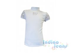 Белая трикотажная блузка для девочек, арт. К701478.
