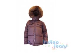 Модная зимняя коричневая куртка для мальчиков Top Klaer, арт. К0213-33.