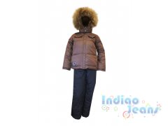Модный зимний коричневый костюм для мальчиков Top Klaer, арт. К0213-33.