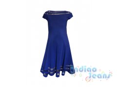 Элегантное  синее платье, арт. SM701984.