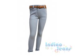 Стильные серые брюки  для девочек, арт. SL702075.