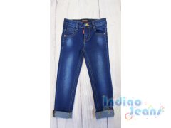 Стильные зауженные джинсы для девочек, арт. I33568.