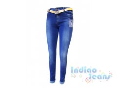 Нежные джинсы для девочек, арт. I33856.