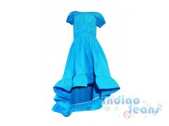 Оригинальное голубое платье для девочек, арт. 781562.