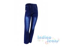 Джинсы для мальчиков, на мягкой резинке, арт. 1598.