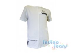 Стильная белая футболка для мальчиков, арт. KB56637.