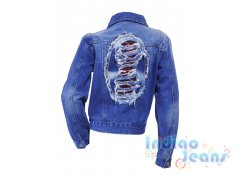 Оригинальная джинсовая куртка для девочек, арт. I34397-8.