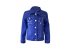 Стильная джинсовая куртка с принтом  - бабочки, арт. I33758-8.