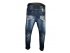 Винтажные джинсы с клепками, с модными потертостями, с ремнем, арт. I6524.