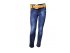 Ультрамодные джинсы для девочек, ремень в комплекте, арт. I8016.