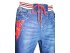 Яркие джинсы на резинке для мальчиков, арт. М7675.