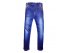 Ультрамодные джинсы с кожаными вставками, арт. М10208.