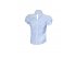 Стильная блузка с коротким рукавом, брошь съемная, арт. 598580.