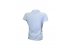 Белая трикотажная блузка на молнии, с коротким рукавом, арт. 599631.