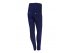 Синие утепленные брюки-стрейч на мягкой резинке, для девочек, арт. А15546.