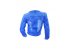 Голубая джинсовая куртка без воротника. для девочек, арт. I33195-8.