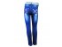 Стильные джинсы с ярким принтом, ремень в комплекте, арт. I33091.