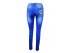 Зауженные синие джинсы-стрейч для девочек, арт. I33608.